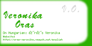 veronika oras business card